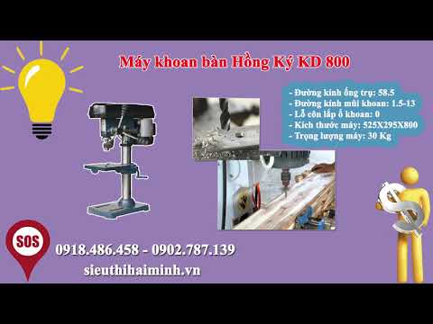 Giới thiệu máy khoan bàn hồng ký KD 800