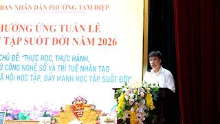 Phường Tam Điệp tổ chức Chương trình hưởng ứng Tuần lễ học tập suốt đời năm 2026