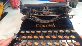 Folding Corona Manual Typewriter Draw Band Mainspring Repair Fix