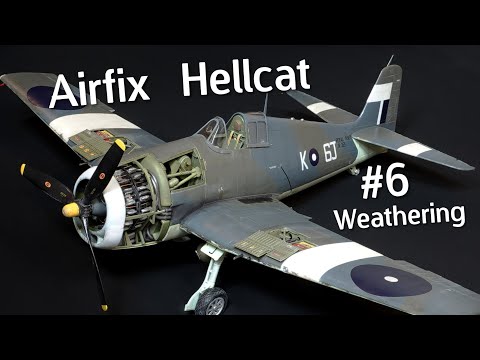 Supersize 1/24 Airfix Grumman F6F-5 Hellcat Build & Review! Weathering & Final Details - Part 6