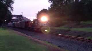 preview picture of video 'NS 18N With Original Norfolk Southern Heritage Unit Phillipsburg NJ'