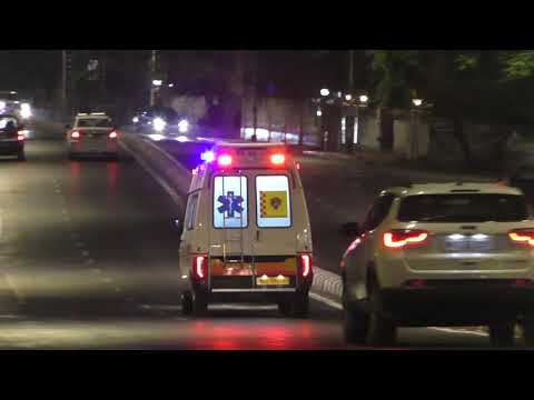Ambulance Running on Road, Free to Use this Video