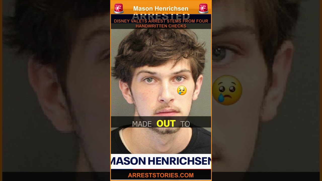 DISNEY VALETS ARREST STEMS FROM FOUR HANDWRITTEN CHECKS