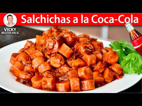 SALCHICHAS A LA COCA COLA | Vicky Receta Facil Video