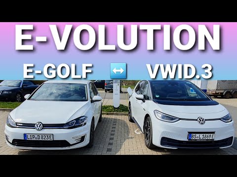 Die Unterschiede der Elektroauto Brüder E-Golf und VW ID.3 im Test