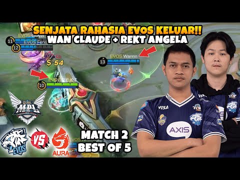 EVOS RELEASES SECRET WEAPON!! CLAUDE SUPPORT + THE REAL ANGELA THIS IS A REALLY GG META!! MATCH 2