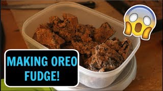 MAKING OREO FUDGE - (With Milo)!