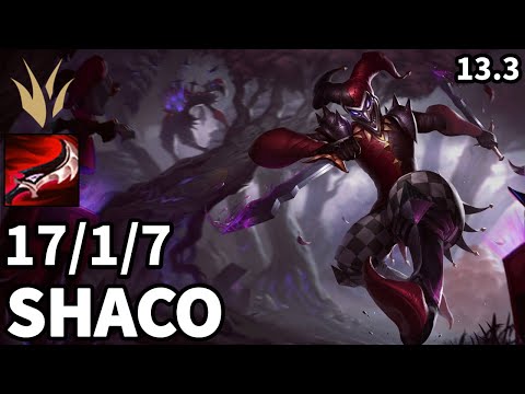 Shaco Jungle vs Jarvan IV - KR Master  | Patch 13.3