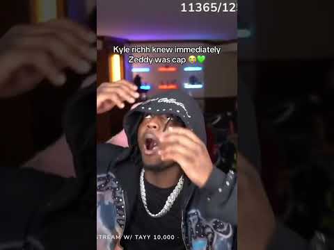 Kyle richh knew immediately Zeddy was cap 😭💚 #zeddywill #zoespencer #fyp #foryoupage #viral