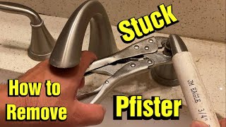 How to Remove a Stuck / Frozen / Tight / Hard to Turn Price Pfister Bathroom Faucet Handle