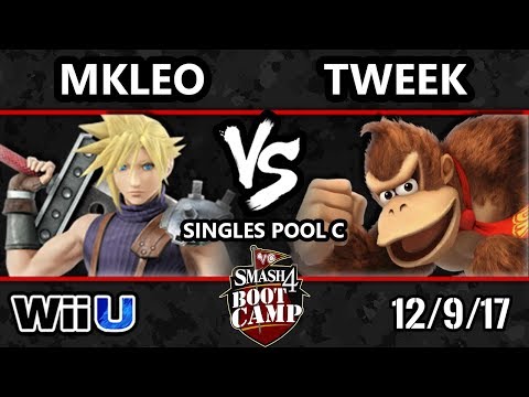 S4BC Smash 4 - FOX MVG | MKLeo (Cloud) vs P1 | Tweek (Donkey Kong) - WiiU Pools