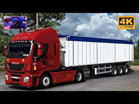 Iveco Hi-Way 480 | Travemünde - Malmö | ETS2 Gameplay 4K + wheel cam