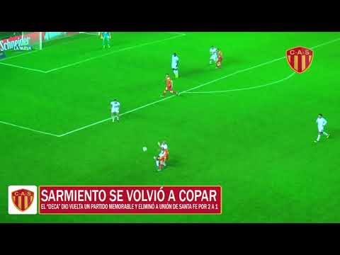 RESUMEN SARMIENTO 2 UNIÓN DE SANTA FE 1 COPA ARGENTINA 16AVOS