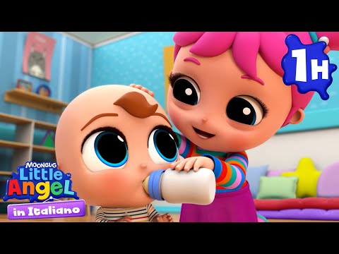 Giocando con il mio Fratellino | Little Angel Italiano | Cartoni Animati con Gianni Piccino