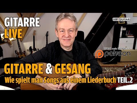 Wie spiele ich Songs aus einem Liederbuch - Beispiel "Das Ding 1-2-3-4" Gitarre und Gesang Teil.2