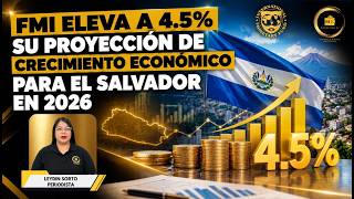 FMI eleva a 4.5% su proyección de crecimiento económico para El Salvador en 2026