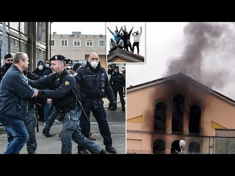 Football Hooligans riot in prison