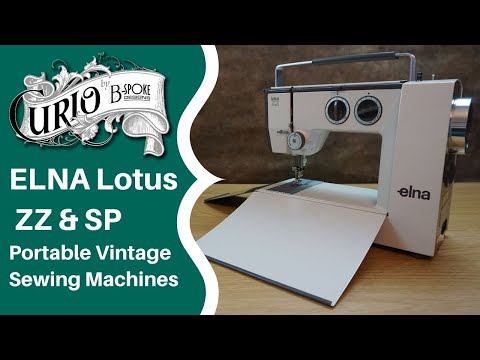 Elna Lotus ZZ and SP Portable Vintage Sewing Machine - A competitor to the Singer Featherweight?