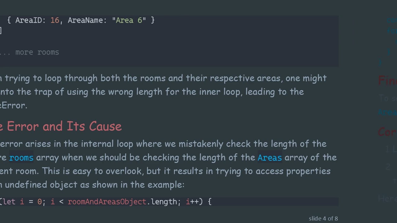 Solving the TypeError in JavaScript: Looping Through an Array of Objects Effectively