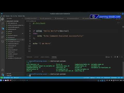 Shell Script tutorials - 26 - How to Use If With Command - Conditional Statement in Shellscript