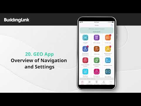 【Tutorial】GEO App - Overview of Navigation and Settings | BuildingLink Asia Pacific