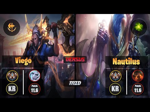 Challenger VIEGO [Conqueror] (Mid) VS  NAUTILUS - Challenger KR Patch 11.6