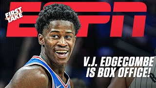 V.J. Edgecombe is SPECIAL! 🗣️ Stephen A. has high praise for the 76ers' rookie | First Take