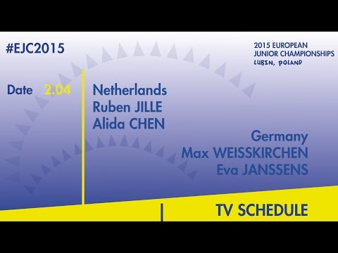 R.Jille/A.Chen(NED) VS. M.Weisskirchen/E.Janssens(GER) #EJC2015 Lubin, Poland