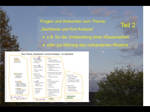 Thema "Sachtexte" - analysieren und Stellung nehmen - Vorbereitung Klassenarbeit Fragen + Antworten
