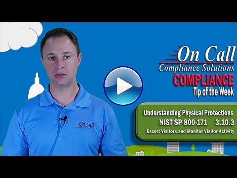 NIST 800-171 - 3.10.3 Escort Visitors and Monitor Visitor Activity