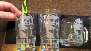 Henry Rollins for President : Custom Etched Glassware