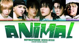 Download lagu BOYNEXTDOOR (보이넥스트도어) 'ANIMAL' (Color Coded Lyrics) mp3