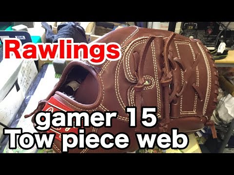 Rawlings gamer model15 (two piece web) #1550 Video