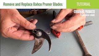 How to Remove & Replace BAHCO Bypass Pruner Blades | Gardening Products Review