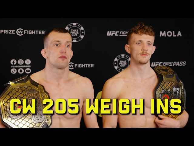CW 205 Glasgow Weigh-Ins & Face-Offs | Welterweight Title Unification