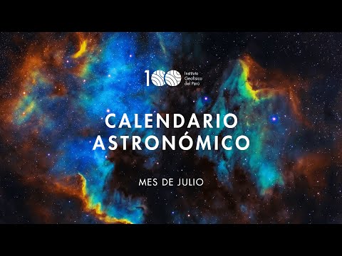 Calendario astronómico de #julio - 2022, video de YouTube