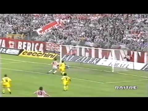 Serie A 1995-1996, day 32 Vicenza - Parma 0-1 (Benarrivo)