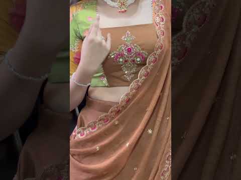 Brown Chocolate Crush Handwork Gotta Patti Lehenga Choli Set with 5-Meter Flair & Embroidered Dupatta – Stitched Lehenga with Canvas and Adjustable Designer Blouse