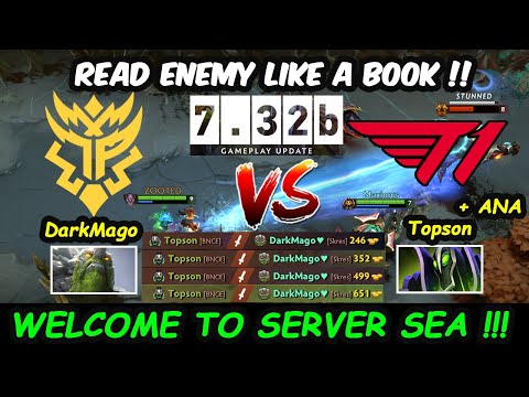 Topson vs Darkmago T1 Thunder Awaken MIDLANE BATTLE - RUBICK Read Enemy like a Book Dota 2 7.32b