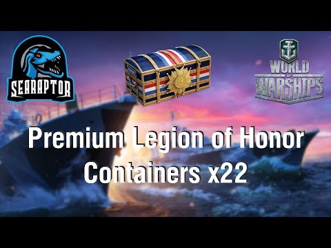 World of Warships - Premium Legion of Honor Containers x22