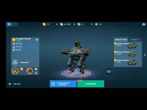 War Robots Gameplay 10 - Cryptic Fenrir - Hahard - Decay