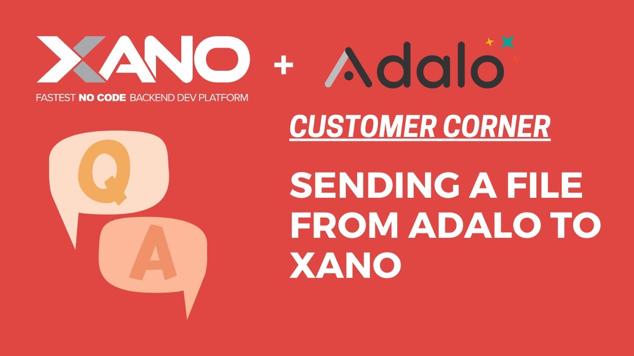 Sending an attachment from Adalo to Xano