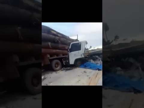 Colisão com caminhão de toras deixa uma pessoa morta na PA-256