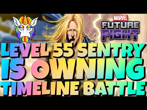 LEVEL 55 SENTRY IS OWNING TIMELINE BATTLE!! | MARVEL FUTURE FIGHT