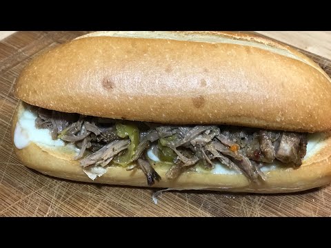 Slow Cooker Italian Roast Beef Sandwich