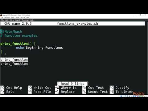 Linux Shell Scripting Automating Command Line Tasks The Functions | packtpub com