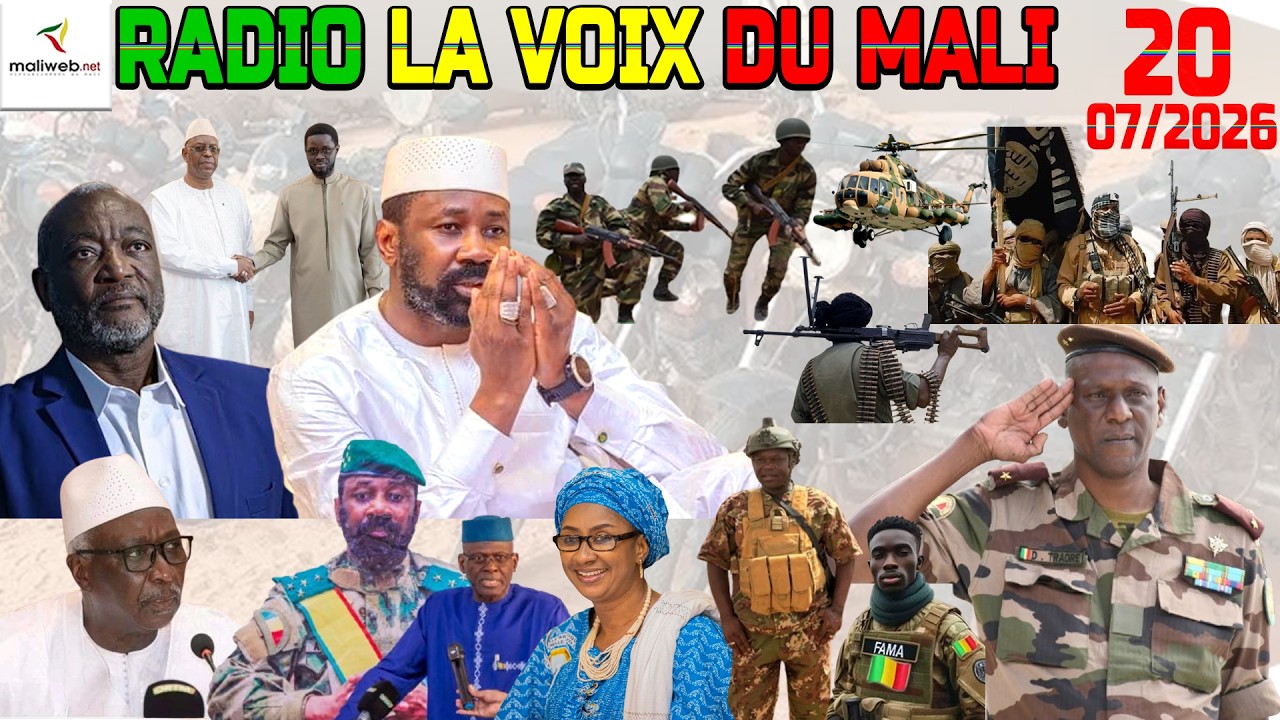 La Revue de Presse de la RADIO LA VOIX DU MALI du 20 Juillet 2026