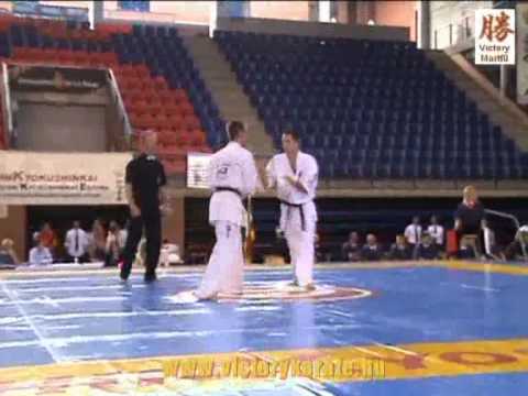2010 Shinkyokushin EC Logrono: Zoltan Vaczi - Even Mannsaker, men 80 kg