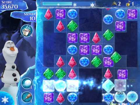 Frozen Free Fall Level 143 Live Action Play Walkthrough