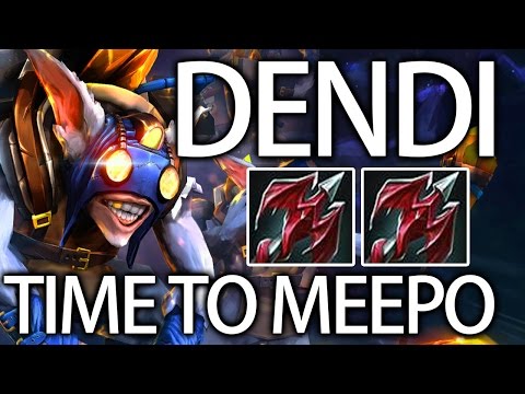 TIME TO MEEPO DENDI VS MP EMBER TOP MMR PRO 7.01 DOTA2 GAMEPLAY